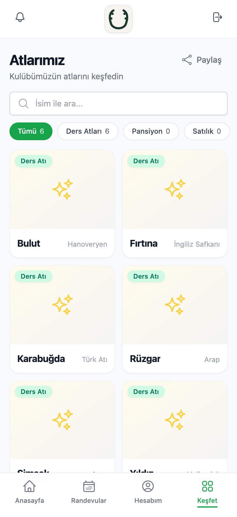 Çiftliğim atlar listesi